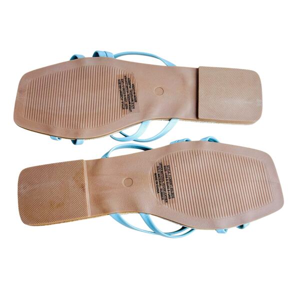 French Connection North West Rope Sandals Light Blue Size 9.5 - Picture 6 of 6